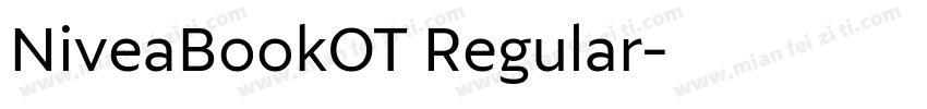 NiveaBookOT Regular字体转换